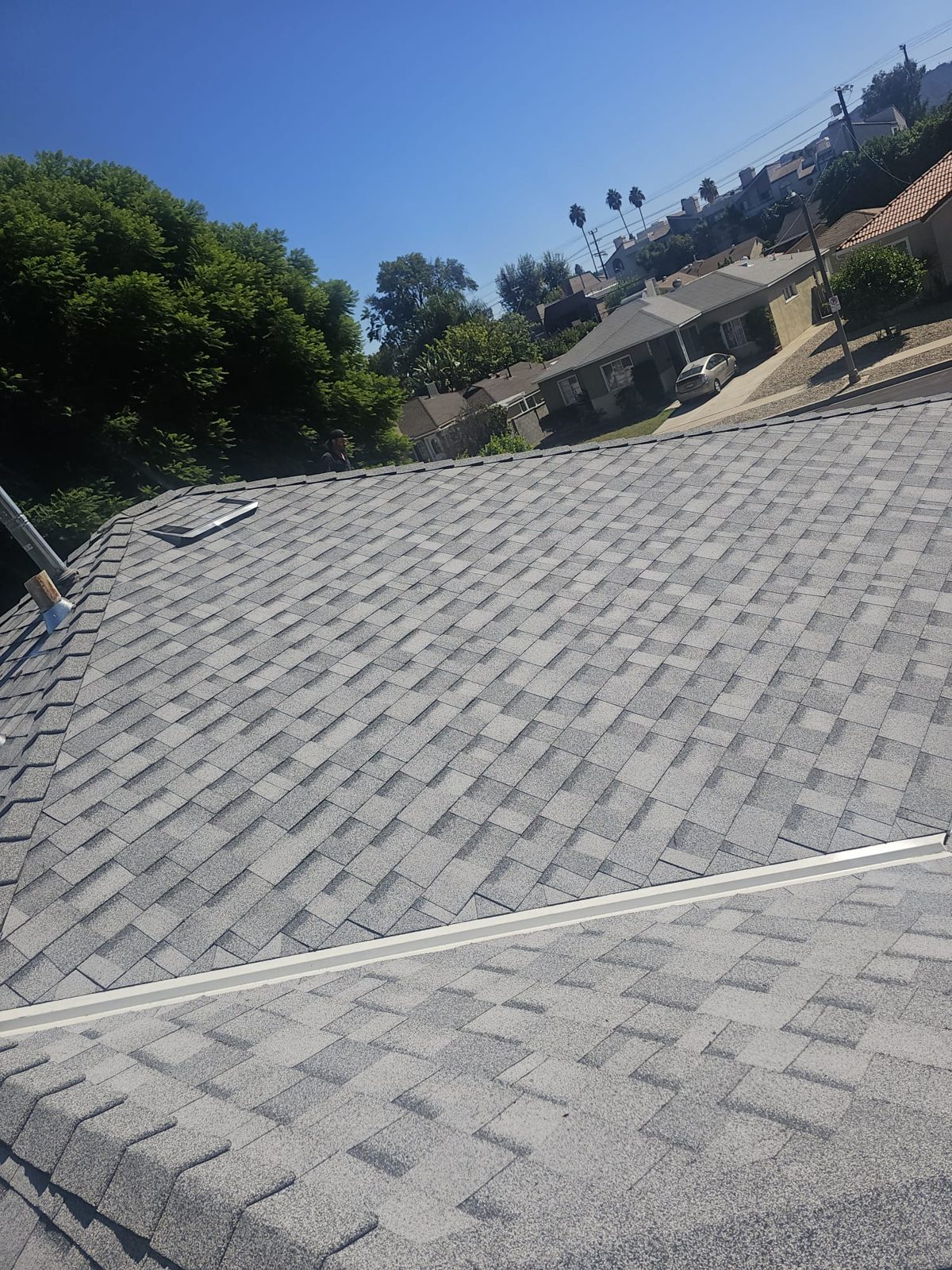architectural shingle roof on a home in Encino, California — a Samuel Roofing Inc. job photo