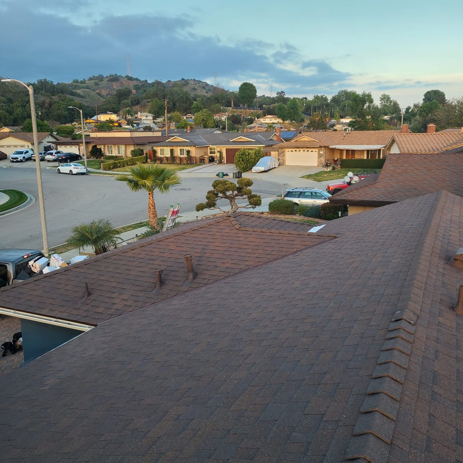 architectural shingle roof on a home in Glendale, California — a Samuel Roofing Inc. job photo
