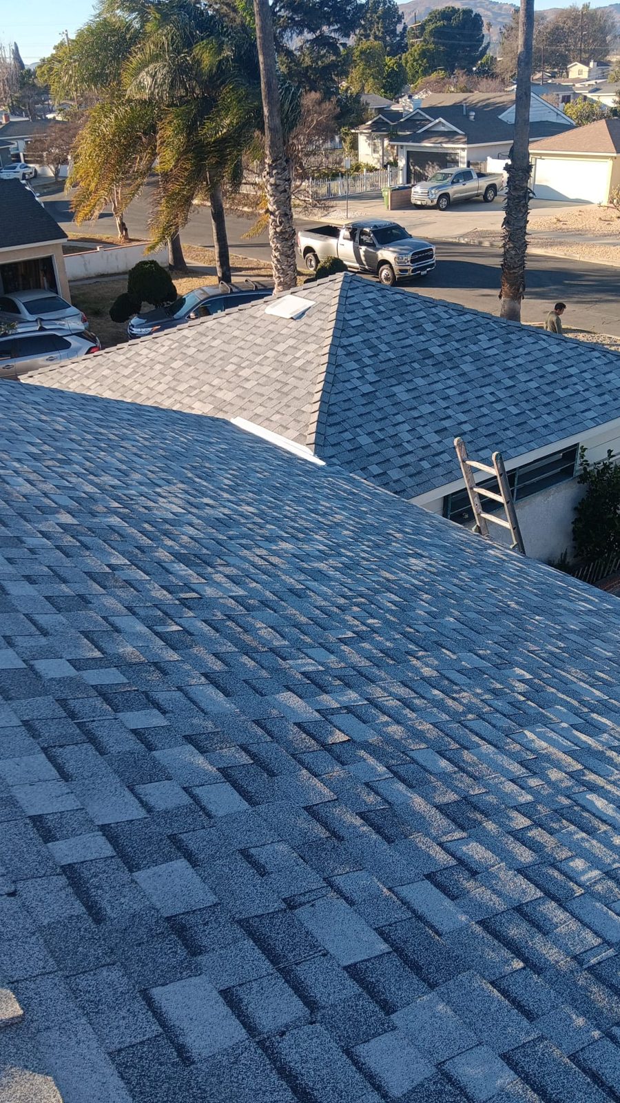 architectural shingle roof on a home in Granada Hills, California — a Samuel Roofing Inc. job photo