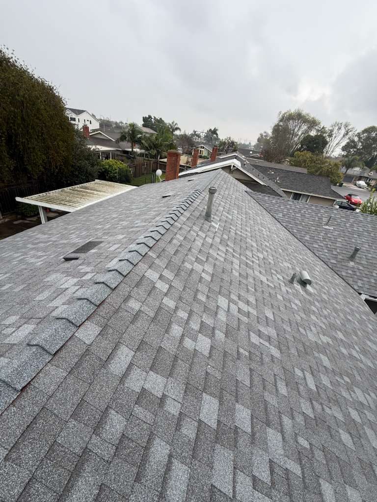 architectural shingle roof on a home in Huntington Beach, California — a Samuel Roofing Inc. job photo