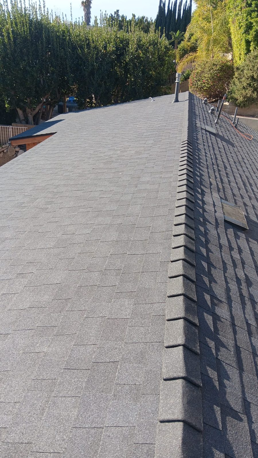 architectural shingle roof on a home in Porter Ranch, California — a Samuel Roofing Inc. job photo