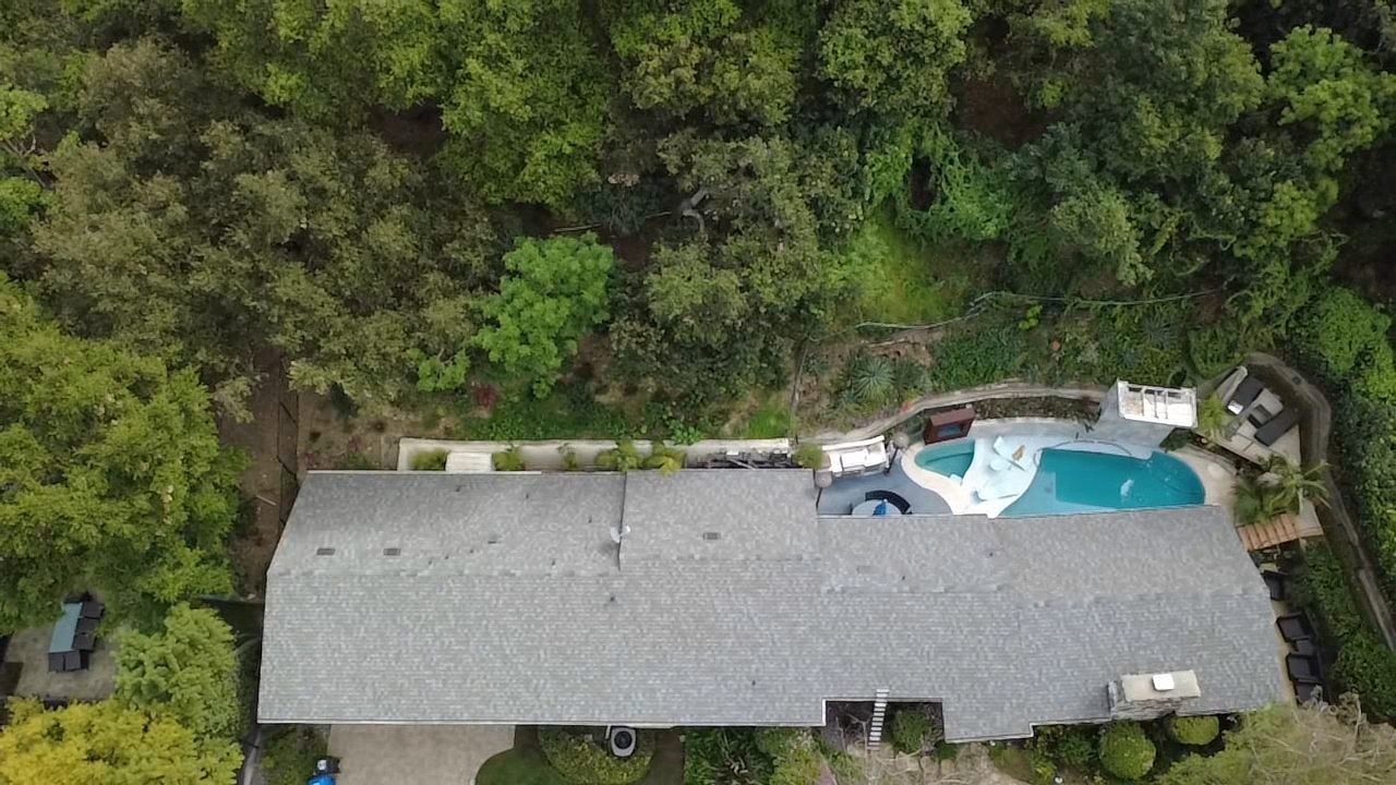 architectural shingle roof on a home in Sherman Oaks, California — a Samuel Roofing Inc. job photo