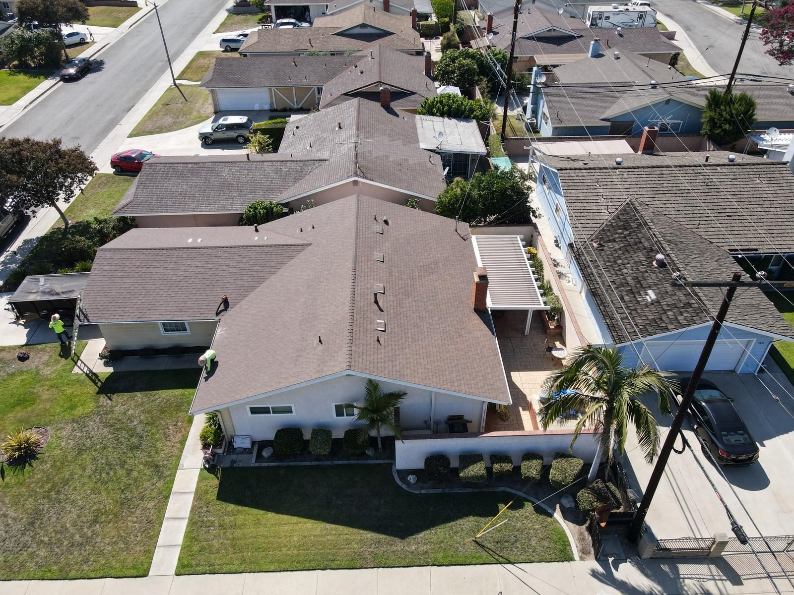 architectural shingle roof on a home in Silver Lake and Los Feliz, California — a Samuel Roofing Inc. job photo