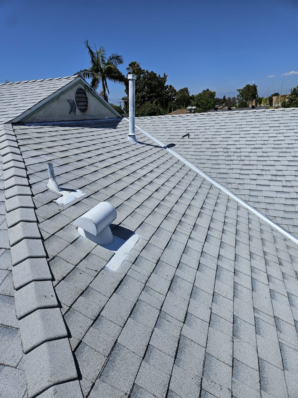 architectural shingle roof on a home in South Gate, California — a Samuel Roofing Inc. job photo