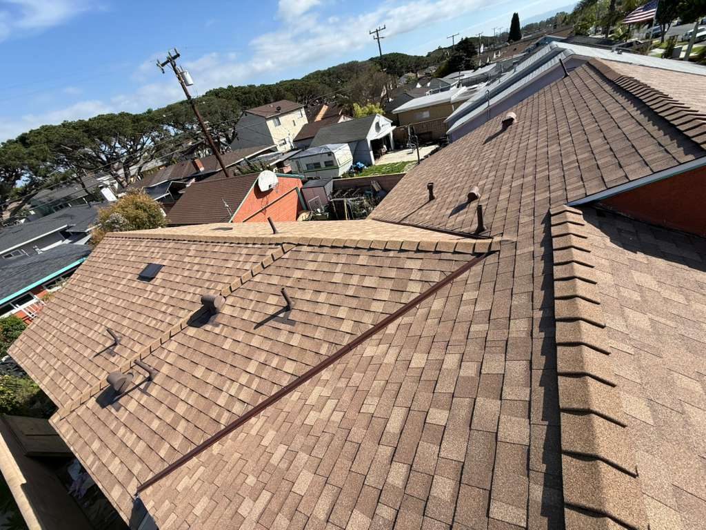 architectural shingle roof on a home in West Hollywood, California — a Samuel Roofing Inc. job photo